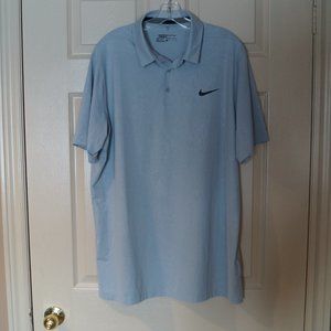 Silver Nike Golf Standard Fit Polo- Dri-Fit  - XL